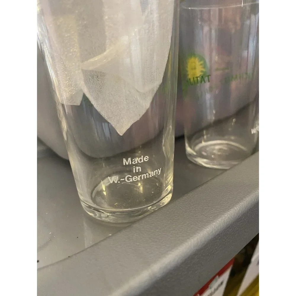 2 Schmitt Sohne Sonnenqualitat Mosel Shot Glass Approx 2 5/8” Tall WEST GERMANY